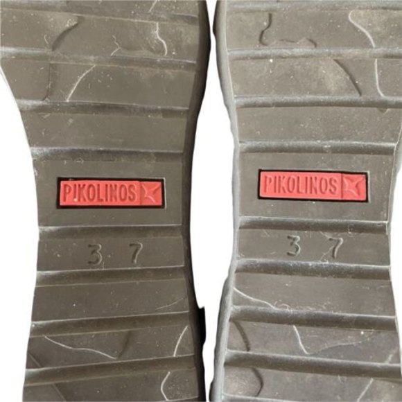 ❤️SOLD❤️ WOMENS PIKOLINOS BLACK AND BROWN LEATHER SNEAKER SZ 37 / US 6.5-7 - Picture 12 of 12